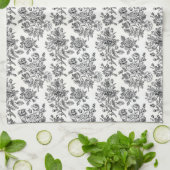 Vintage Rose Blumenmuster Geschirrtuch (Gefaltet)