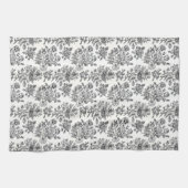 Vintage Rose Blumenmuster Geschirrtuch (Horizontal)