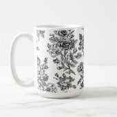 Vintage Rose Blumenmuster Kaffeetasse (Links)