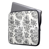 Vintage Rose Blumenmuster Laptopschutzhülle (Vorderseite Links)