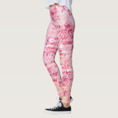 Vintage Rose Blumenmuster Leggings (Links)
