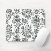 Vintage Rose Blumenmuster Mousepad (Mit Mouse)