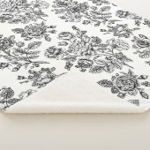 Vintage Rose Blumenmuster Sherpadecke (3/4)