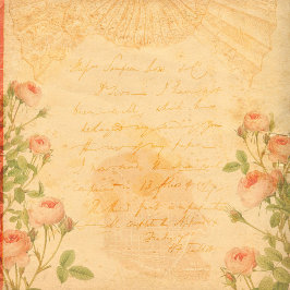 Vintage Rose Blumenschrift
