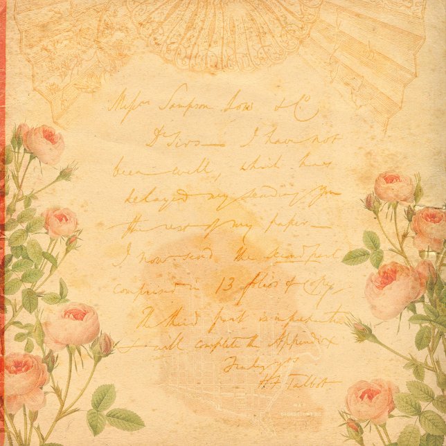 Vintage Rose Blumenschrift (Von Creator hochgeladen)