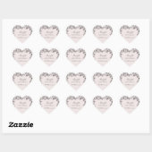 Vintage Rose Border Pink Wedding Stickers (Blatt)