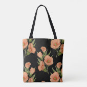 Vintage Rose Botanisch Tasche (Rückseite)