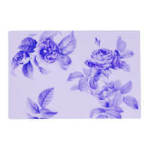 Vintage Rose Botanische Blume Lavender Blue