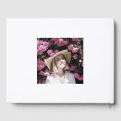 Vintage Rose Botanisches Foto Gästebuch (Rückseite)