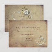 Vintage Rose Bouquet UAWG RSVP Karte (Vorne/Hinten)