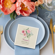 Vintage Rose Brautparty-Papier anpassen