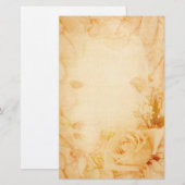 Vintage Rose Briefpapier (Vorne/Hinten)