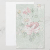 Vintage Rose Briefpapier (Vorne/Hinten)