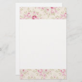 Vintage Rose Briefpapier (Vorne/Hinten)