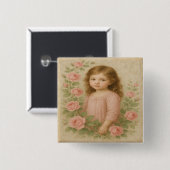 Vintage Rose Button (Vorne & Hinten)