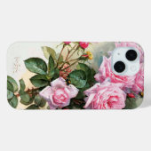 Vintage Rose Case-Mate iPhone Hülle (Rückseite (Horizontal))