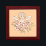 Vintage Rose Cherub Angel Geschenkbox<br><div class="desc">Vintage Rose Cherub Angel Jewelry Box von ArtMuvz Illustration. Engel T - Shirt, christliche Kleidung, Glaubensgeschenke, Geliebte und Erholung Bekleidung.Engelgeschenke sind eine durchdachte und sinnvolle Art, jemandem zu zeigen, den Sie interessieren. Egal, ob Sie ein Geschenk für einen Freund, ein Familienmitglied oder einen geliebten Menschen suchen, es gibt ein Engelgeschenk,...</div>