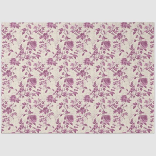 Vintage Rose Chinoiserie Seidenpapier (Vorderseite)