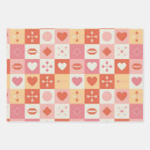 Vintage rose classic romantic geschenkpapier set (Vorderseite)