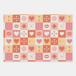 Vintage rose classic romantic geschenkpapier set