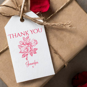 Vintage Rose Danke Briefmarke Permastempel