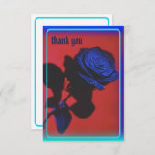 Vintage Rose Dankeschön Karte (Vorne/Hinten)