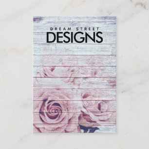 Vintage Rose, die die Grafikkarte verdienen Visitenkarte