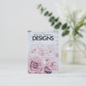Vintage Rose, die die Grafikkarte verdienen Visitenkarte (Stehend Vorderseite)