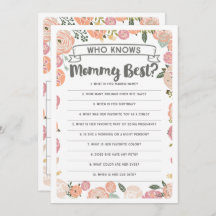 Vintage Rose Doppelseitiges Baby Duschspiel