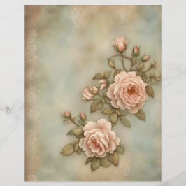 Vintage Rose doppelseitiges Scrapbook