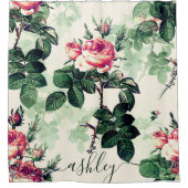 Vintage Rose Duschvorhang (Vorderseite)