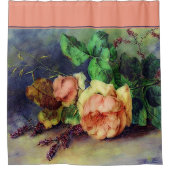 Vintage Rose Duschvorhang (Vorderseite)