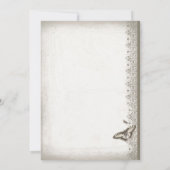 Vintage Rose Einladung (Rückseite)