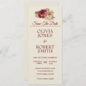 Vintage Rose Einladung (Vorne/Hinten)