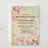 Vintage Rose Einladung (Vorderseite)