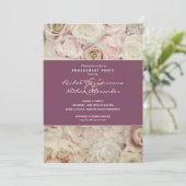 Vintage Rose Einladung (Stehend Vorderseite)