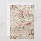 Vintage Rose Einladung (Rückseite)