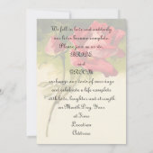 Vintage Rose Einladung (Rückseite)