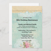 Vintage Rose Einladung (Vorne/Hinten)