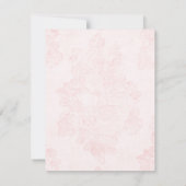 Vintage Rose Einladung zur Hochzeit (Rückseite)