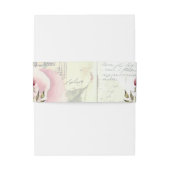 Vintage Rose Einladungsbanderole (Rückseitenbeispiel)