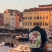 Vintage Rose Elegance  Bedruckter Rucksack