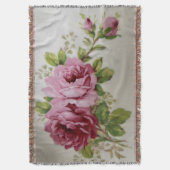 Vintage Rose Elegance Decke (Vorderseite Vertikal)