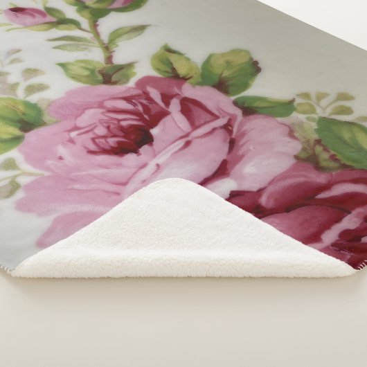 Vintage Rose Elegance  Sherpadecke (3/4)