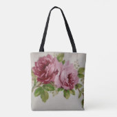 Vintage Rose Elegance Tasche (Rückseite)