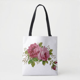 Vintage Rose Elegance Tote Bag Tasche