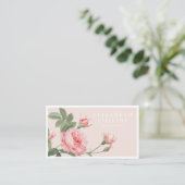 Vintage Rose Elegante Event-Planer Business Card Visitenkarte (Stehend Vorderseite)