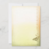 Vintage Rose Elegante Hochzeitseinladung Einladung (Rückseite)