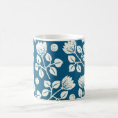 Vintage Rose: Elegantes Blumenmuster Kaffeetasse (Mittel)