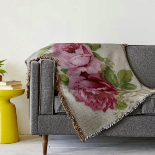 Vintage Rose Eleganz  Decke